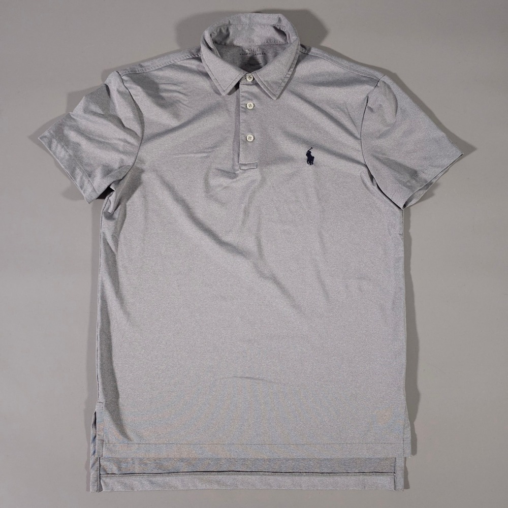 Polo Ralph Lauren Polo Shirt Mens S Gray Performance Short Sleeve Pony Logo
